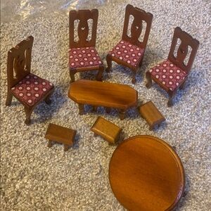 Real wood doll furniture